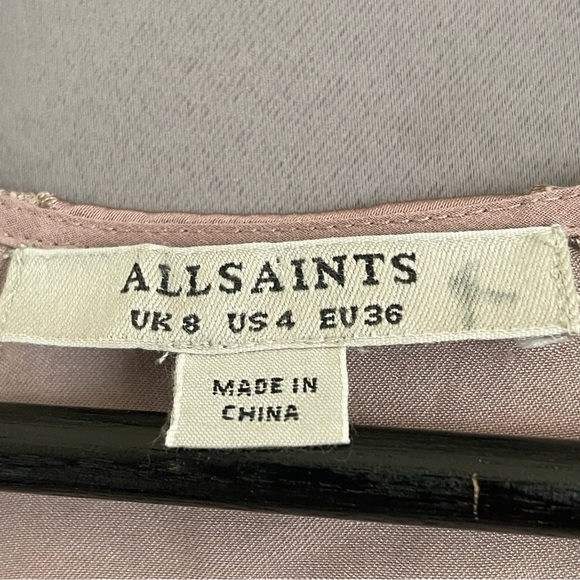 All Saints Prism Top Size 4 lace shoulders - Picture 2 of 7